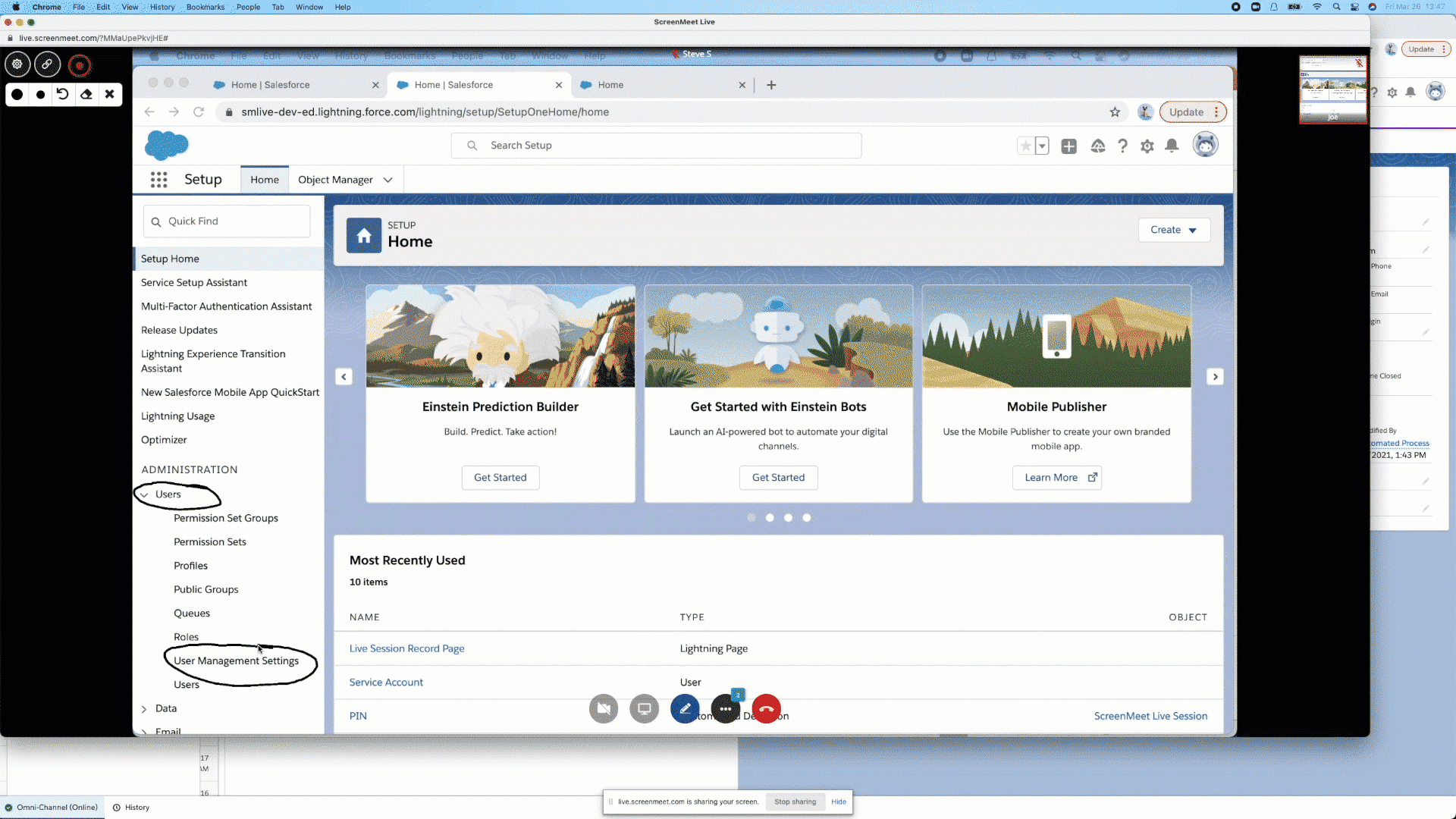 ScreenMeet for Salesforce Help Desk - Remote Support and Live