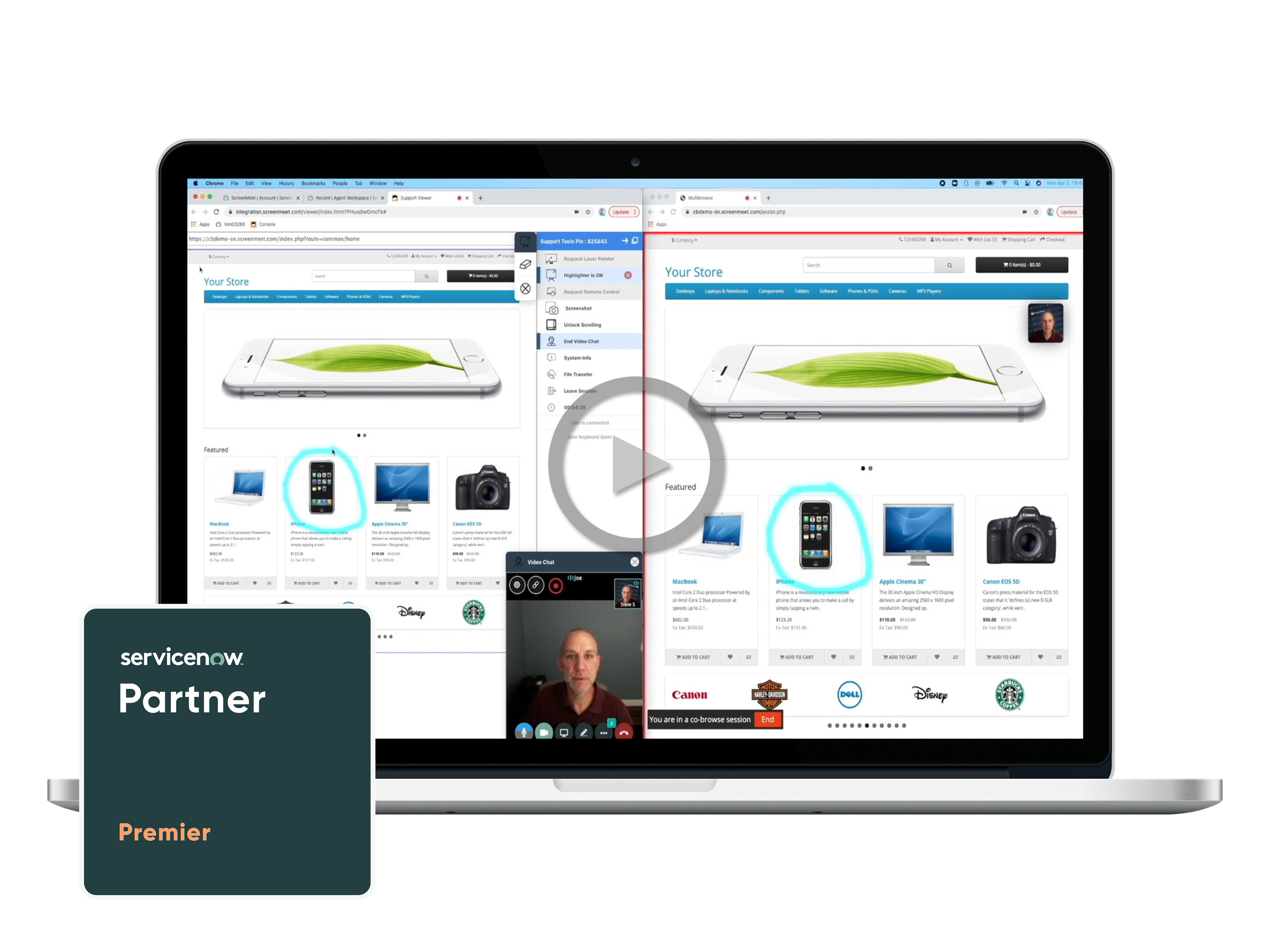 ScreenMeet for ServiceNow Customer Workflows
