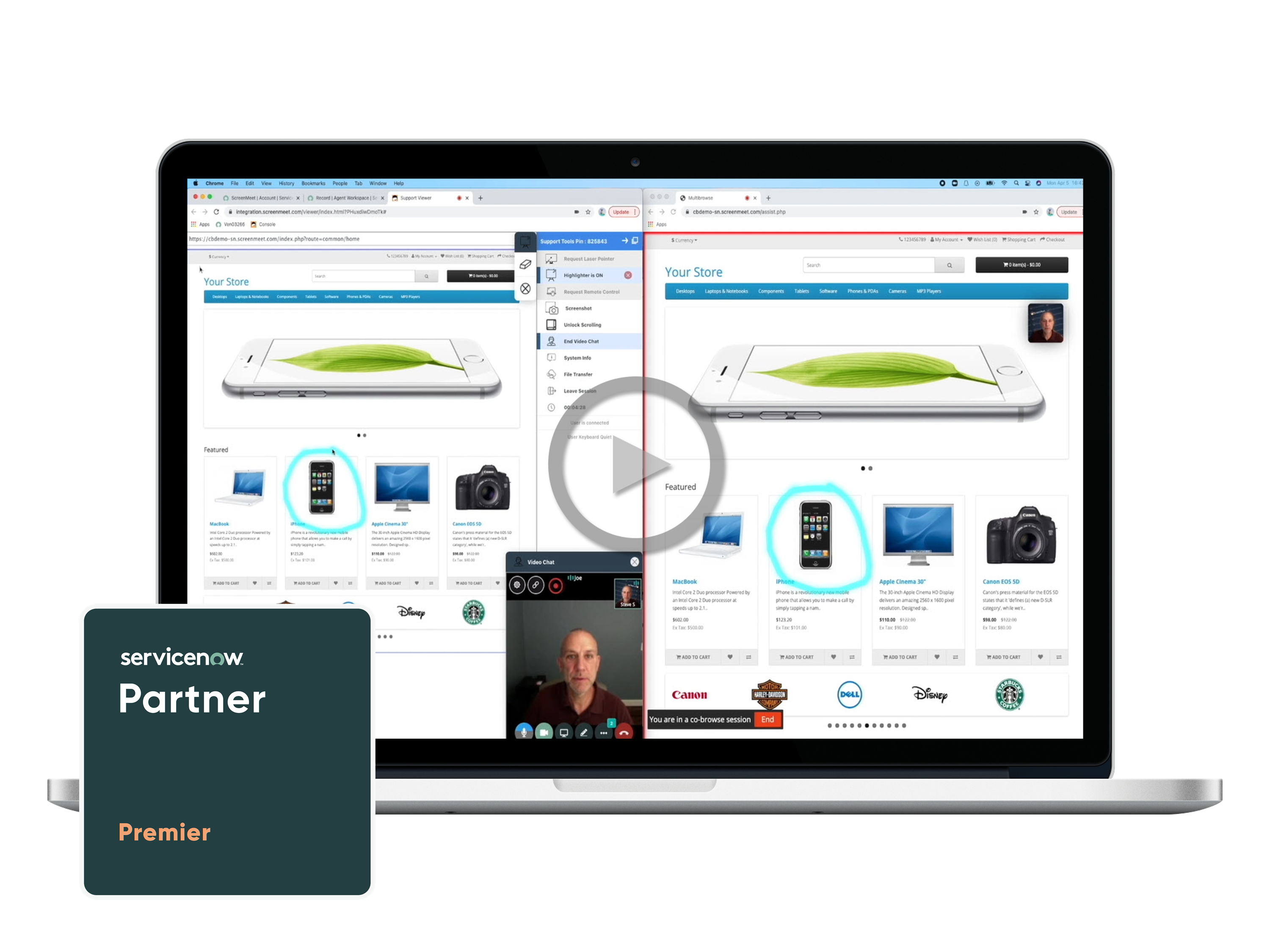 ScreenMeet for ServiceNow Customer Workflows